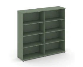 Стеллаж 2 широкие секции, 4 ниши CN.STS-420 1668x420x1554 Концепт / Concept images