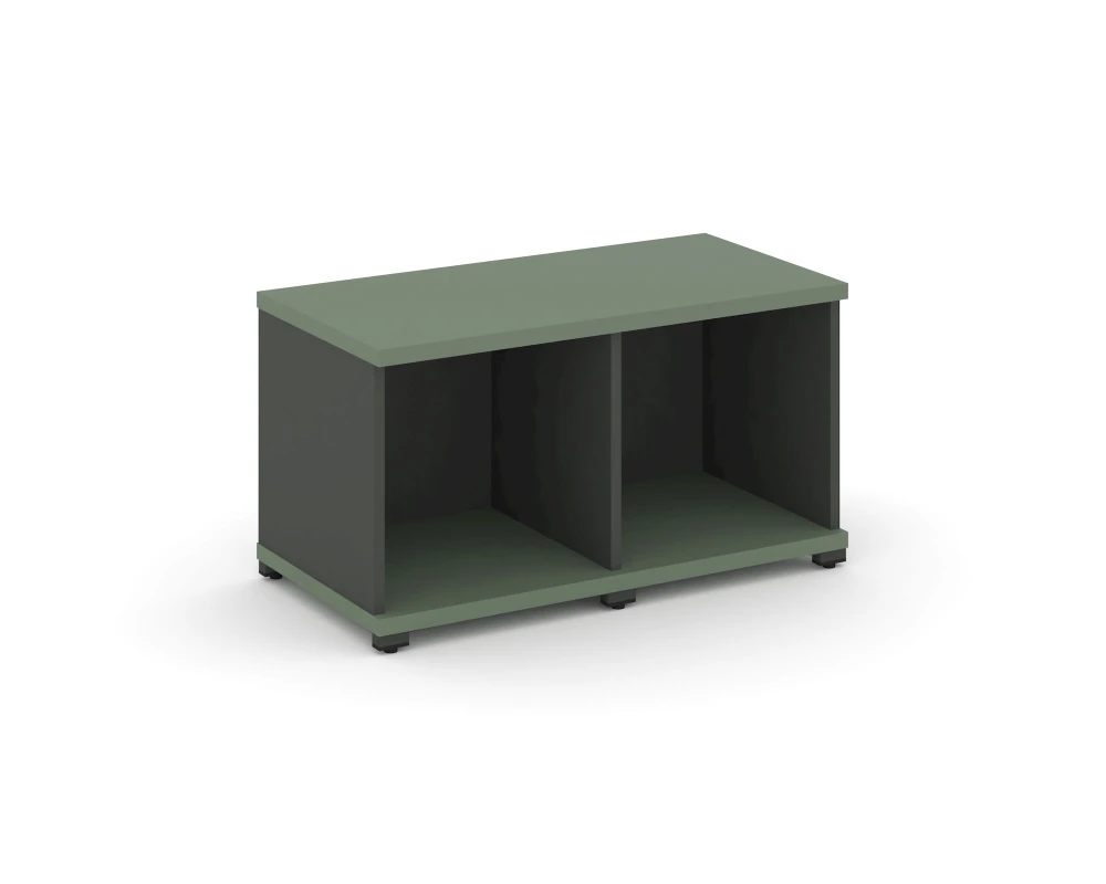 Стеллаж 2 узкие секции, 1 ниша CN.STU-120 836x420x450 Концепт / Concept