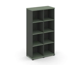 Стеллаж 2 узкие секции, 4 ниши CN.STU-420 836x420x1554 Концепт / Concept images