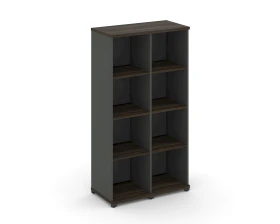 Стеллаж 2 узкие секции, 4 ниши CN.STU-420 836x420x1554 Концепт / Concept images