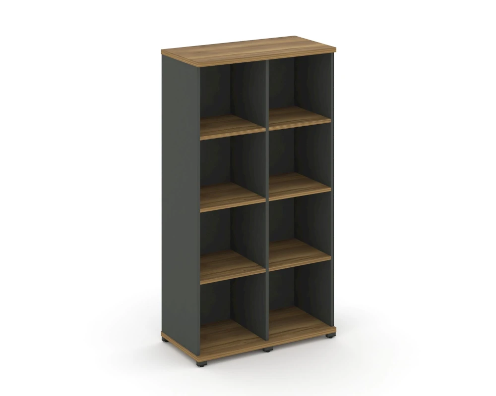 Стеллаж 2 узкие секции, 4 ниши CN.STU-420 836x420x1554 Концепт / Concept