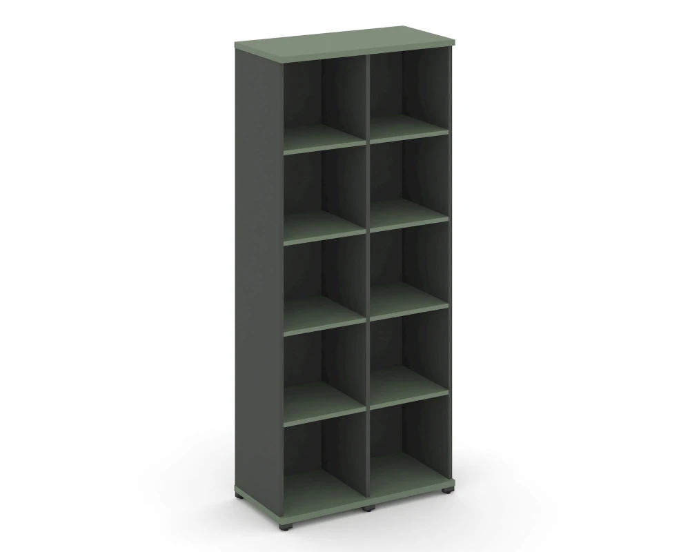 Стеллаж 2 узкие секции, 5 ниш CN.STU-520 836x420x1922 Концепт / Concept