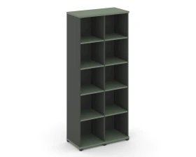 Стеллаж 2 узкие секции, 5 ниш CN.STU-520 836x420x1922 Концепт / Concept images