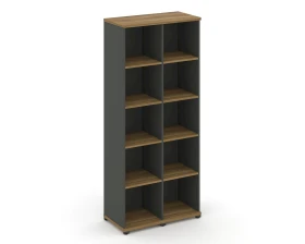 Стеллаж 2 узкие секции, 5 ниш CN.STU-520 836x420x1922 Концепт / Concept images