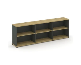 Стеллаж 3 широкие секции, 2 ниши CN.STS-230 2500x420x818 Концепт / Concept images