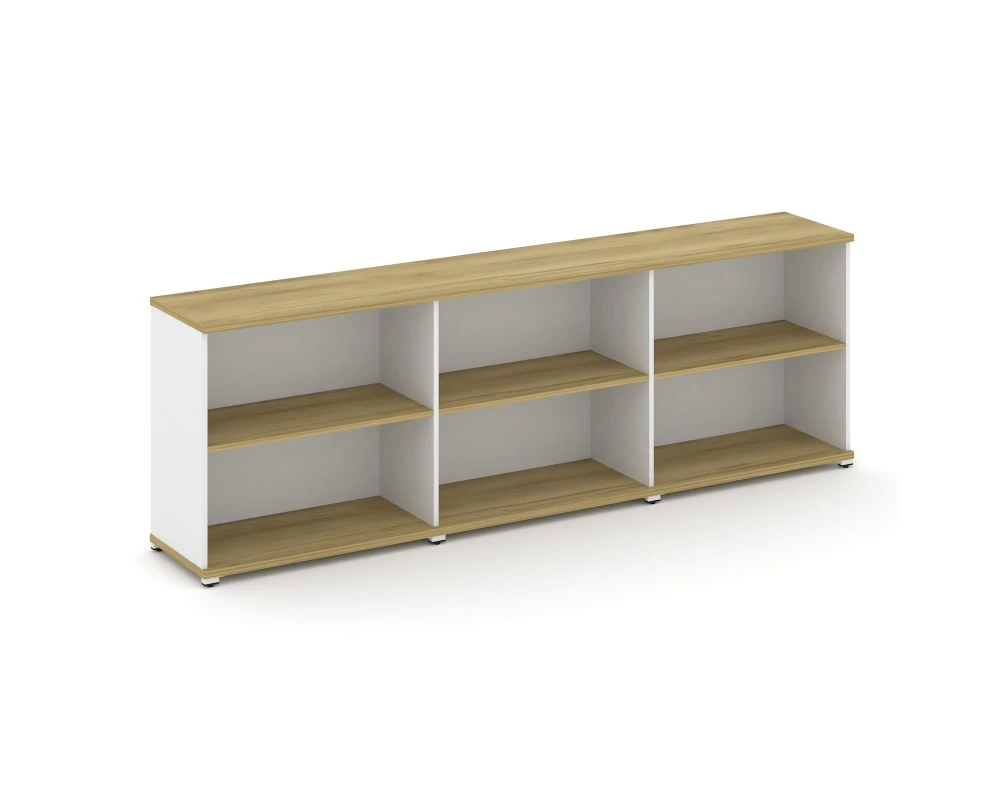 Стеллаж 3 широкие секции, 2 ниши CN.STS-230 2500x420x818 Концепт / Concept