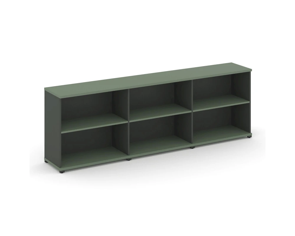 Стеллаж 3 широкие секции, 2 ниши CN.STS-230 2500x420x818 Концепт / Concept
