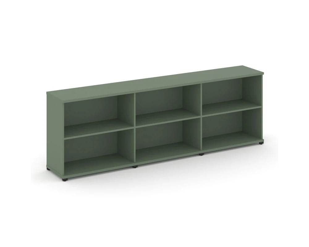 Стеллаж 3 широкие секции, 2 ниши CN.STS-230 2500x420x818 Концепт / Concept