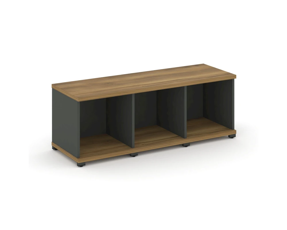 Стеллаж 3 узкие секции, 1 ниша CN.STU-130 1252x420x450 Концепт / Concept