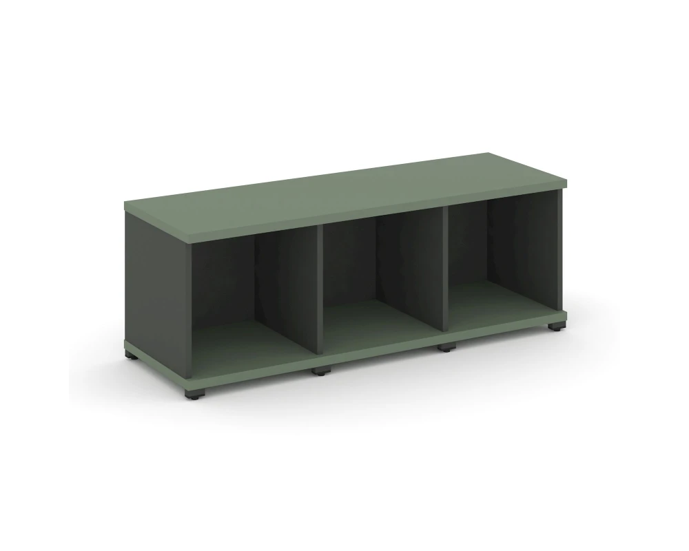 Стеллаж 3 узкие секции, 1 ниша CN.STU-130 1252x420x450 Концепт / Concept