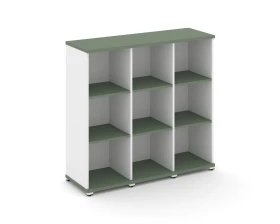 Стеллаж 3 узкие секции, 3 ниши CN.STU-330 1252x420x1186 Концепт / Concept images