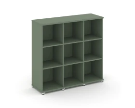 Стеллаж 3 узкие секции, 3 ниши CN.STU-330 1252x420x1186 Концепт / Concept images