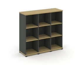 Стеллаж 3 узкие секции, 3 ниши CN.STU-330 1252x420x1186 Концепт / Concept images
