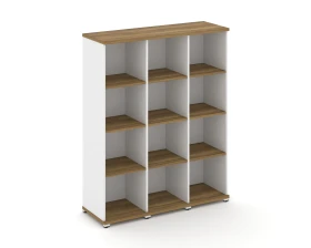 Стеллаж 3 узкие секции, 4 ниши CN.STU-430 1252x420x1554 Концепт / Concept images