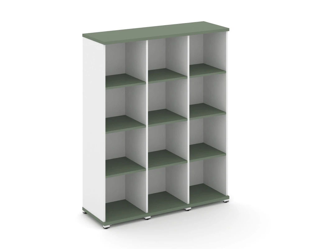 Стеллаж 3 узкие секции, 4 ниши CN.STU-430 1252x420x1554 Концепт / Concept