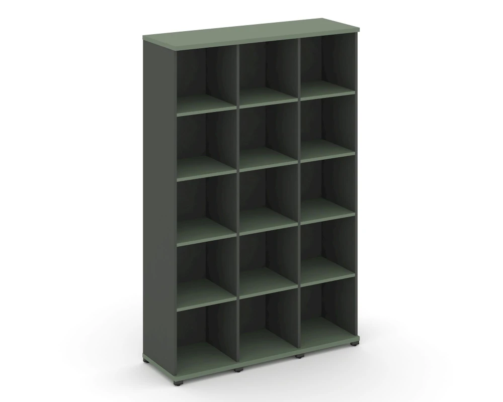 Стеллаж 3 узкие секции, 5 ниш CN.STU-530 1252x420x1922 Концепт / Concept