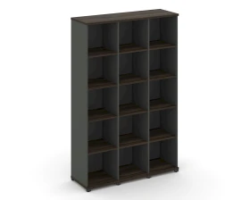 Стеллаж 3 узкие секции, 5 ниш CN.STU-530 1252x420x1922 Концепт / Concept images