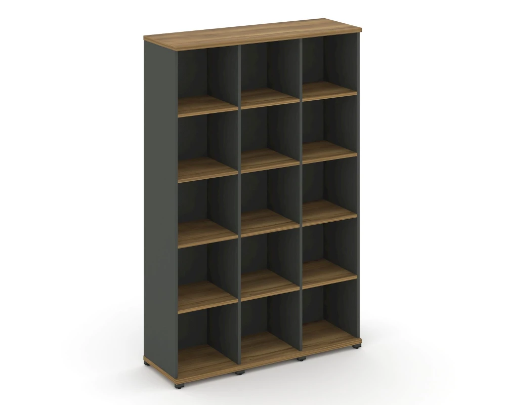 Стеллаж 3 узкие секции, 5 ниш CN.STU-530 1252x420x1922 Концепт / Concept