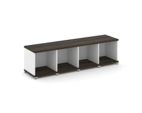 Стеллаж 4 узкие секции, 1 ниша CN.STU-140 1668x420x450 Концепт / Concept images