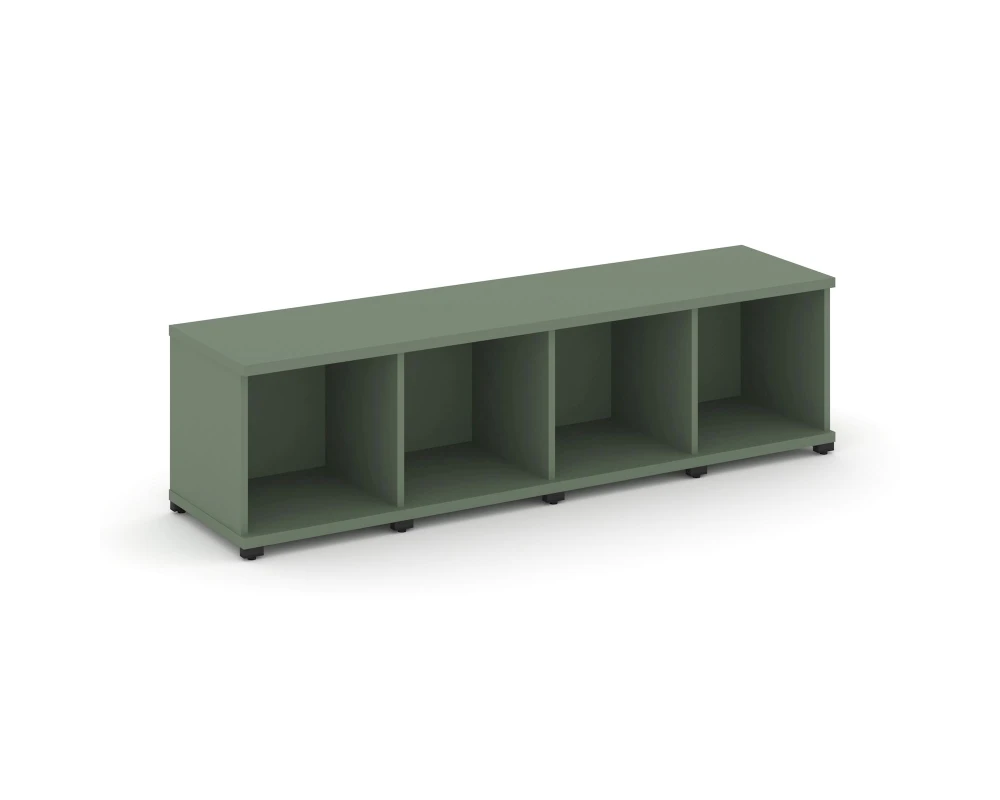 Стеллаж 4 узкие секции, 1 ниша CN.STU-140 1668x420x450 Концепт / Concept