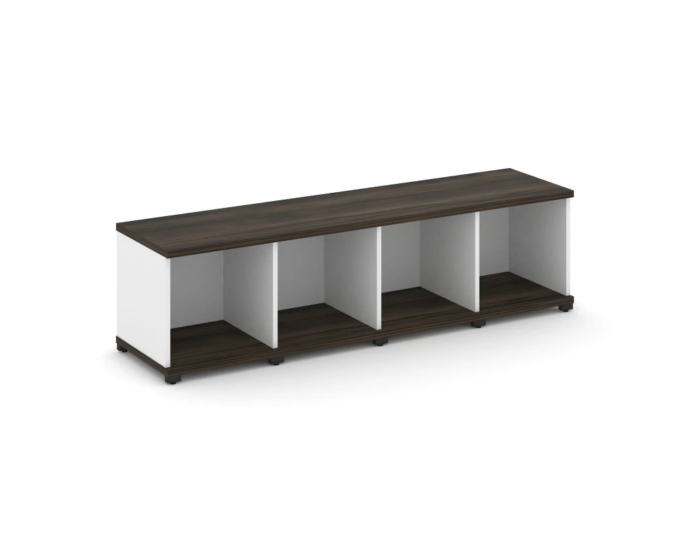 Стеллаж 4 узкие секции, 1 ниша CN.STU-140 1668x420x450 Концепт / Concept