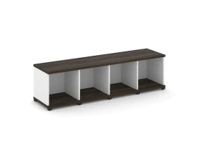 Стеллаж 4 узкие секции, 1 ниша CN.STU-140 1668x420x450 Концепт / Concept images