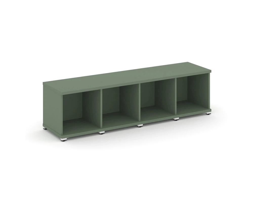 Стеллаж 4 узкие секции, 1 ниша CN.STU-140 1668x420x450 Концепт / Concept