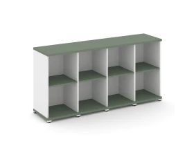 Стеллаж 4 узкие секции, 2 ниши CN.STU-240 1668x420x818 Концепт / Concept images