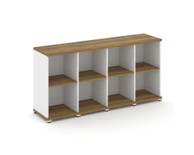 Стеллаж 4 узкие секции, 2 ниши CN.STU-240 1668x420x818 Концепт / Concept images