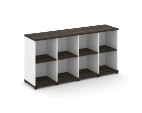 Стеллаж 4 узкие секции, 2 ниши CN.STU-240 1668x420x818 Концепт / Concept images