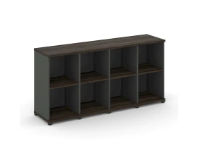 Стеллаж 4 узкие секции, 2 ниши CN.STU-240 1668x420x818 Концепт / Concept images