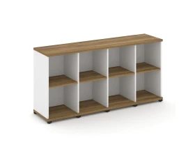 Стеллаж 4 узкие секции, 2 ниши CN.STU-240 1668x420x818 Концепт / Concept images