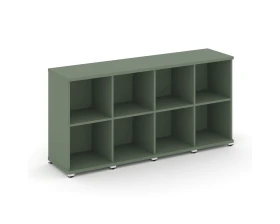 Стеллаж 4 узкие секции, 2 ниши CN.STU-240 1668x420x818 Концепт / Concept images