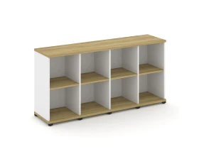 Стеллаж 4 узкие секции, 2 ниши CN.STU-240 1668x420x818 Концепт / Concept images