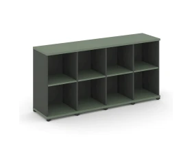 Стеллаж 4 узкие секции, 2 ниши CN.STU-240 1668x420x818 Концепт / Concept images