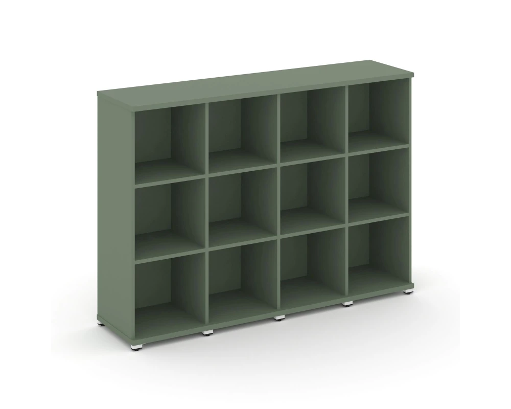 Стеллаж 4 узкие секции, 3 ниши CN.STU-340 1668x420x1186 Концепт / Concept