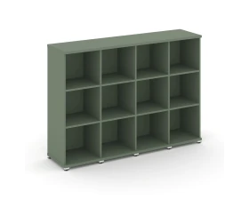 Стеллаж 4 узкие секции, 3 ниши CN.STU-340 1668x420x1186 Концепт / Concept images