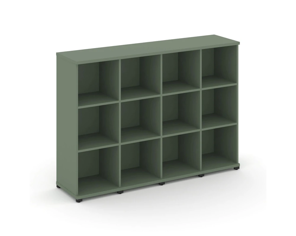 Стеллаж 4 узкие секции, 3 ниши CN.STU-340 1668x420x1186 Концепт / Concept