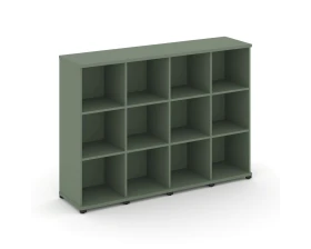 Стеллаж 4 узкие секции, 3 ниши CN.STU-340 1668x420x1186 Концепт / Concept images