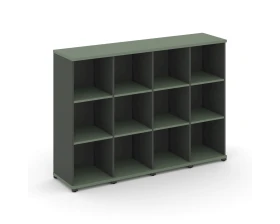 Стеллаж 4 узкие секции, 3 ниши CN.STU-340 1668x420x1186 Концепт / Concept images