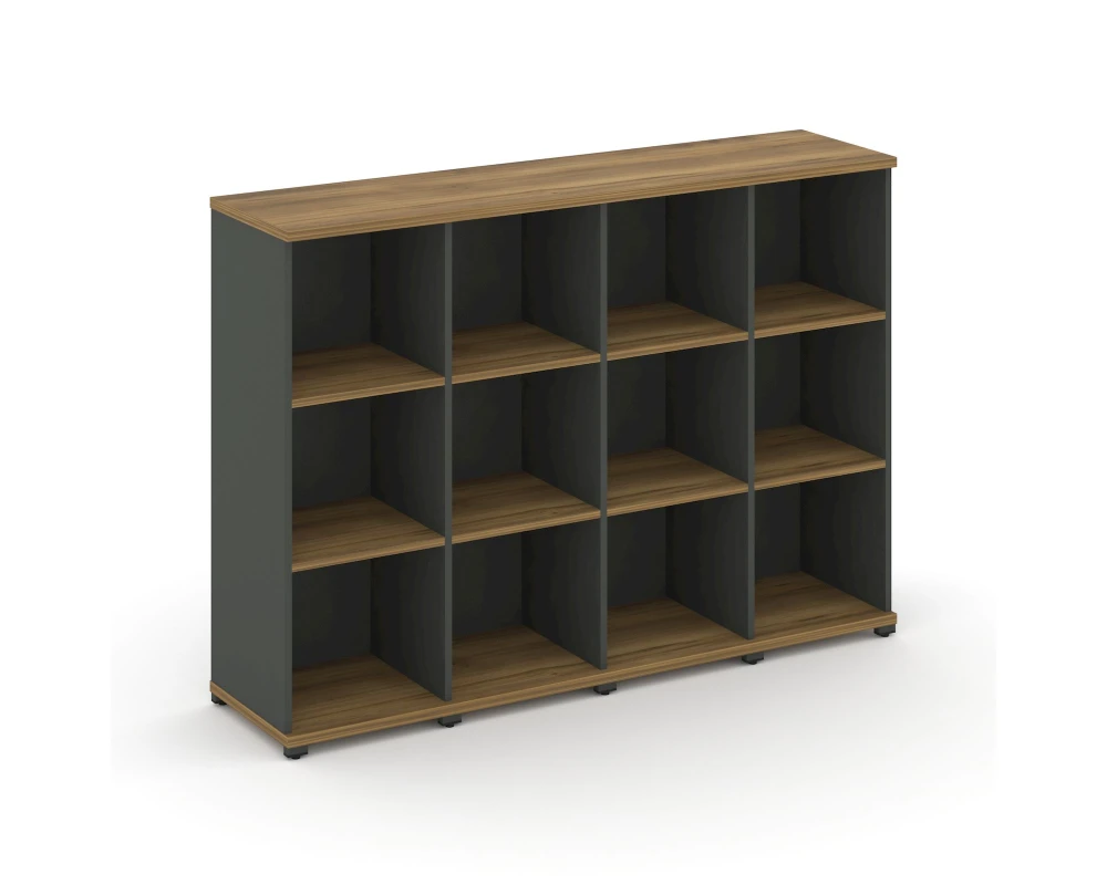 Стеллаж 4 узкие секции, 3 ниши CN.STU-340 1668x420x1186 Концепт / Concept