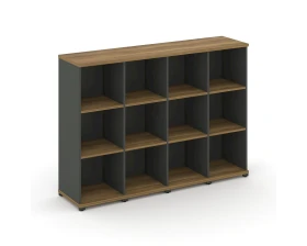 Стеллаж 4 узкие секции, 3 ниши CN.STU-340 1668x420x1186 Концепт / Concept images