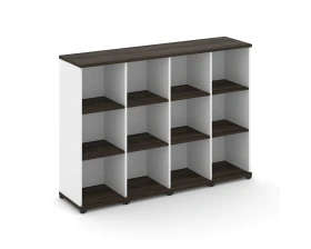 Стеллаж 4 узкие секции, 3 ниши CN.STU-340 1668x420x1186 Концепт / Concept images