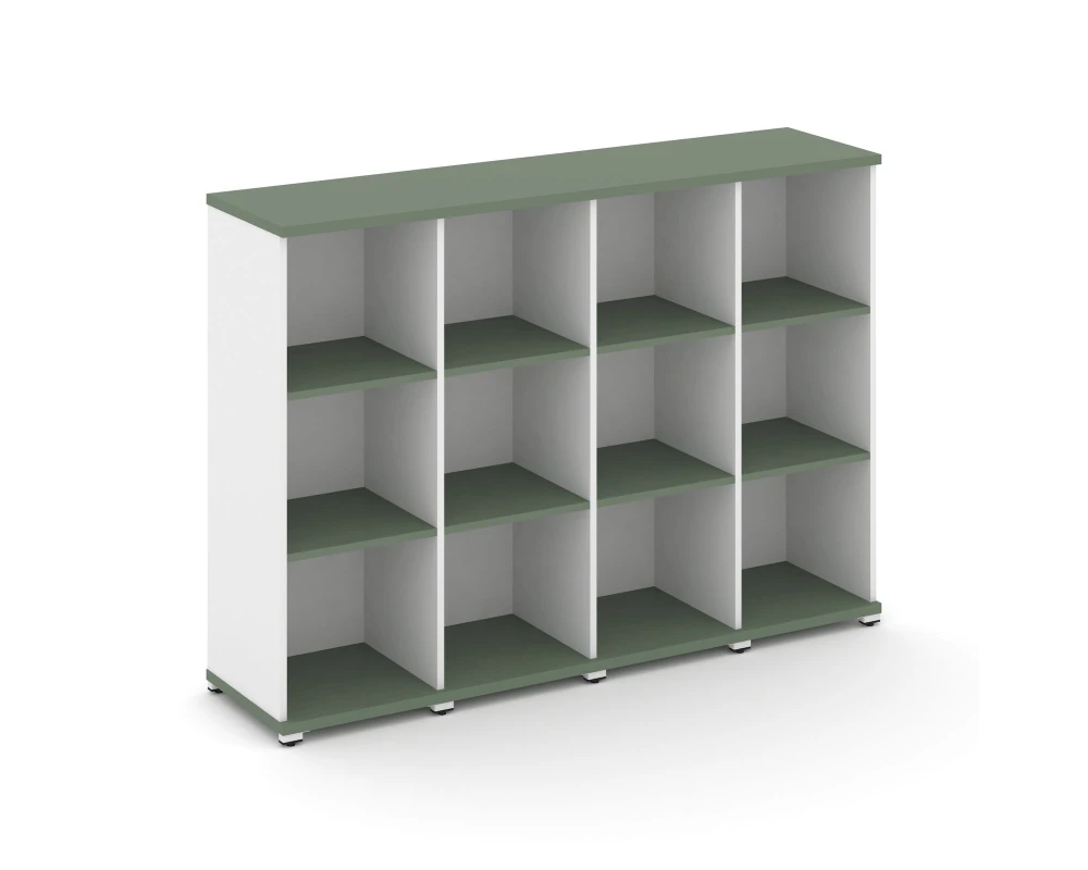 Стеллаж 4 узкие секции, 3 ниши CN.STU-340 1668x420x1186 Концепт / Concept