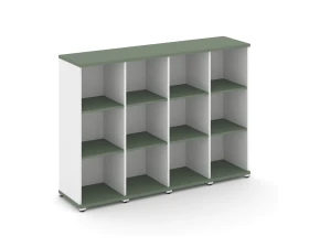 Стеллаж 4 узкие секции, 3 ниши CN.STU-340 1668x420x1186 Концепт / Concept images