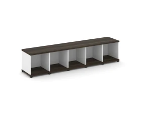 Стеллаж 5 узких секций, 1 ниша CN.STU-150 2084x420x450 Концепт / Concept images