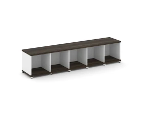 Стеллаж 5 узких секций, 1 ниша CN.STU-150 2084x420x450 Концепт / Concept images