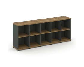 Стеллаж 5 узких секций, 2 ниши CN.STU-250 2084x420x818 Концепт / Concept images