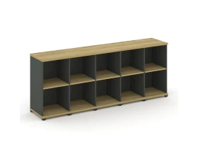 Стеллаж 5 узких секций, 2 ниши CN.STU-250 2084x420x818 Концепт / Concept images