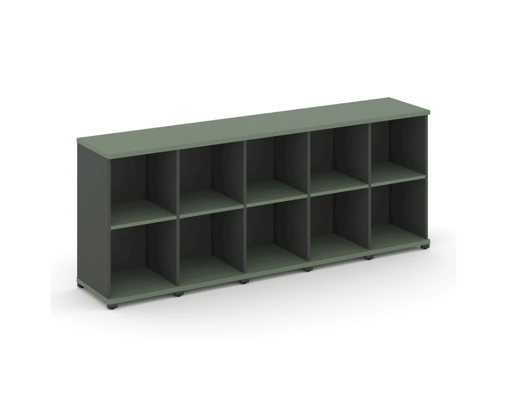 Стеллаж 5 узких секций, 2 ниши CN.STU-250 2084x420x818 Концепт / Concept